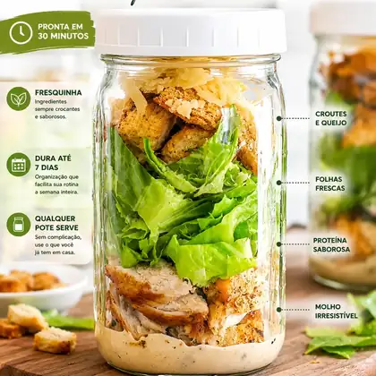 SALADA CAESAR + MOLHO ORIGINAL