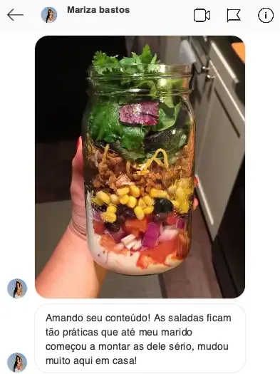 Depoimento real de aluna 1